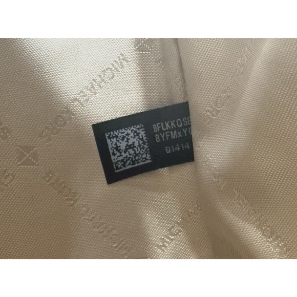 Michael Kors Cassie Large Satchel Leather Handbag Optic White Floral Cutout New - Picture 11 of 14